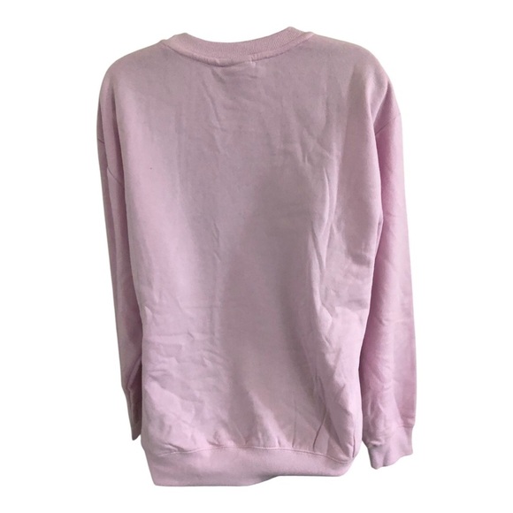 Peanuts Snoopy with oversized blue satin bow pink sweatshirt size large new - Picture 15 of 15